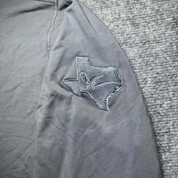 Travis Mathew Newport 1/4 Zip Fleece Mens Large Shade Gray Golf Embroidered NEW - Picture 4 of 14